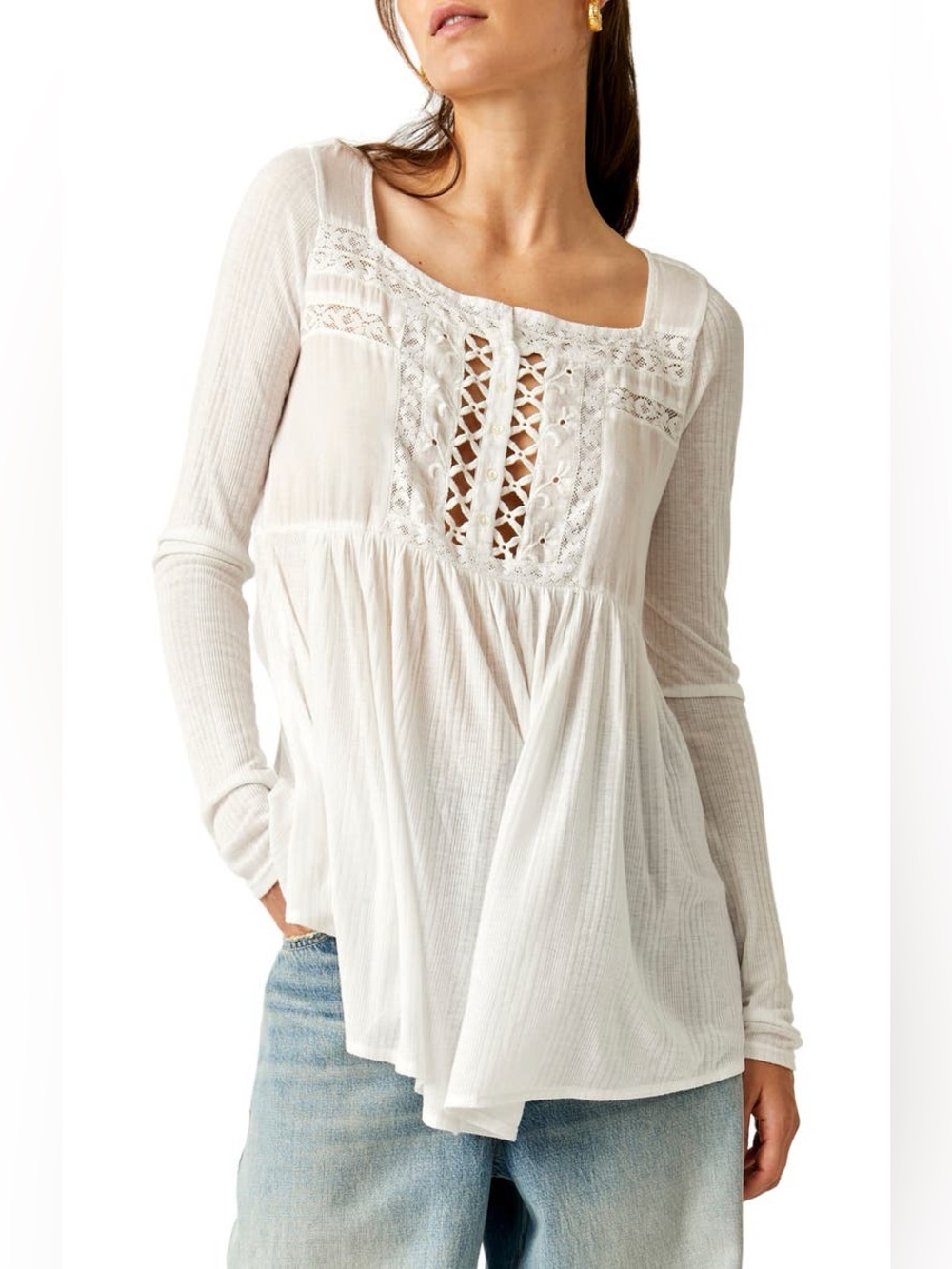 Free People Pretty Please Tunic Top